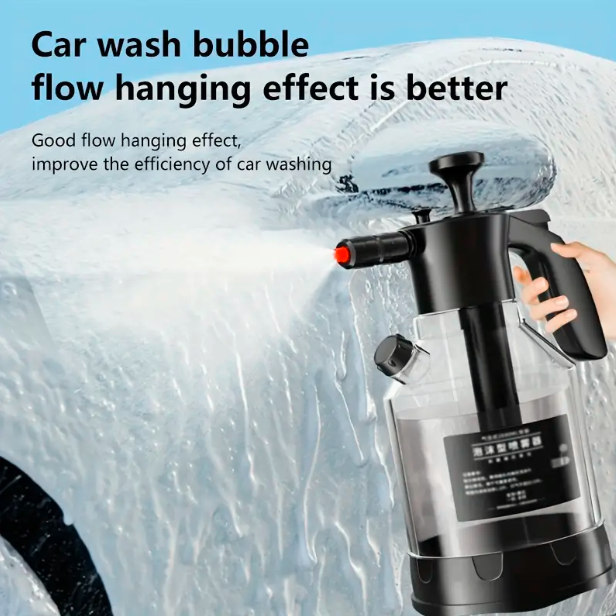 2L Handheld Car Wash Foam Spray Bottle for Cleaning