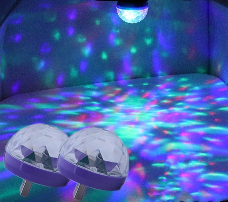 Lumière Rythmique LED USB pour Voiture avec Contrôle Vocal