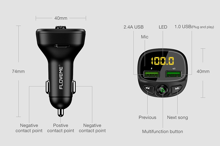 Adaptateur Bluetooth, Lecteur et Récepteur