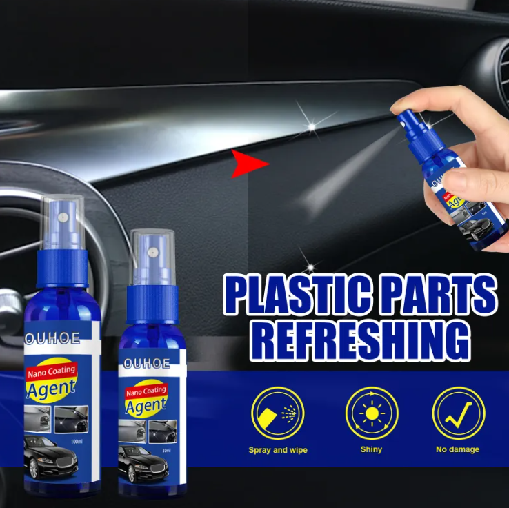 Spray Brillant rénove Plastique Intérieur