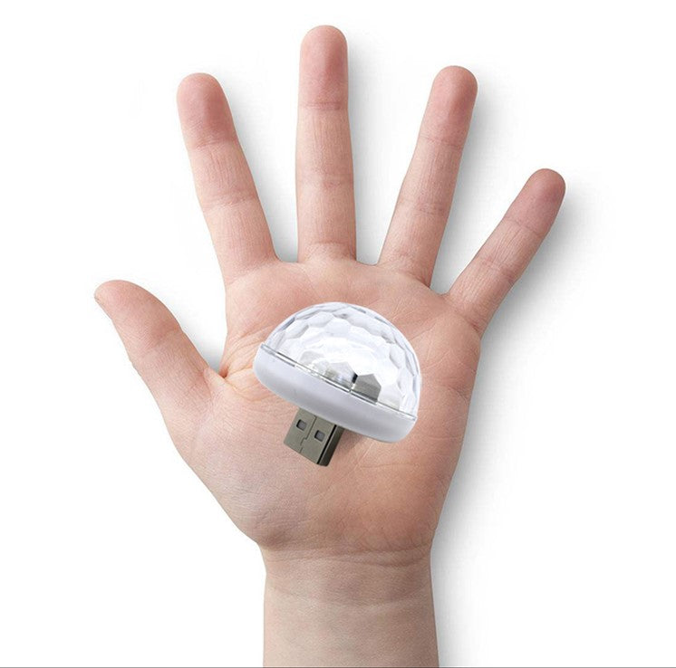 Lumière Rythmique LED USB pour Voiture avec Contrôle Vocal
